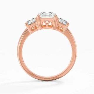 14K Rose Gold Moissanite Engagement Ring