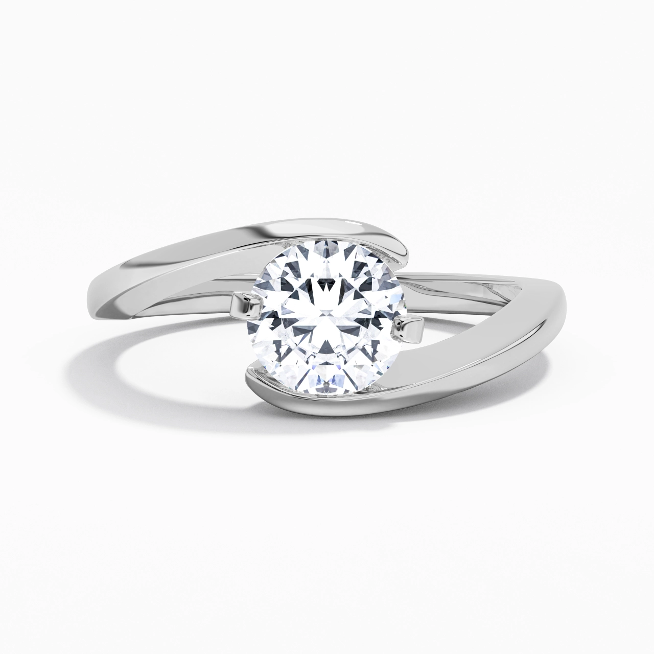 1.50ct Moissanite Engagement Ring 925 Sterling Silver