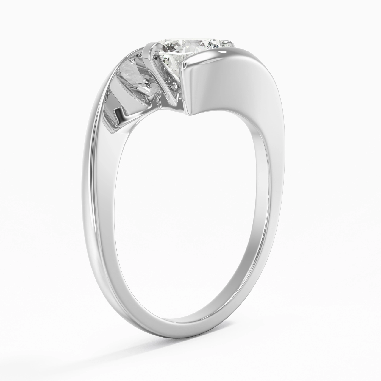 1.50ct Moissanite Engagement Ring 925 Sterling Silver