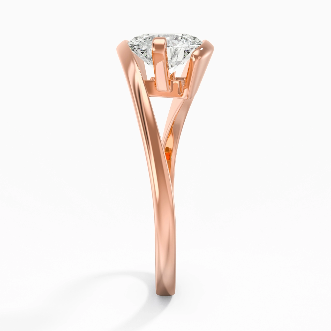 1.50ct Moissanite Engagement Ring 925 Sterling Silver