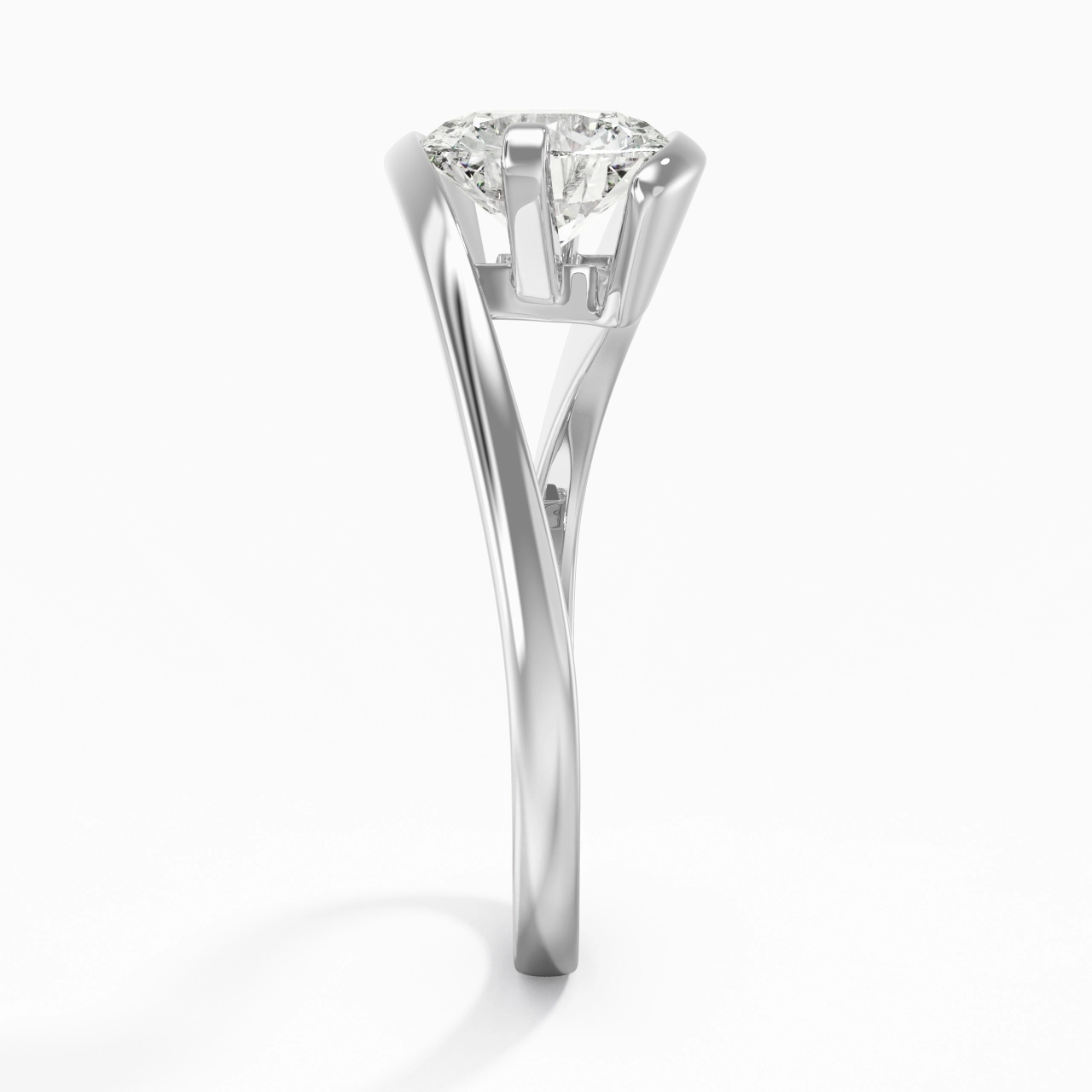 1.50ct Moissanite Engagement Ring 925 Sterling Silver