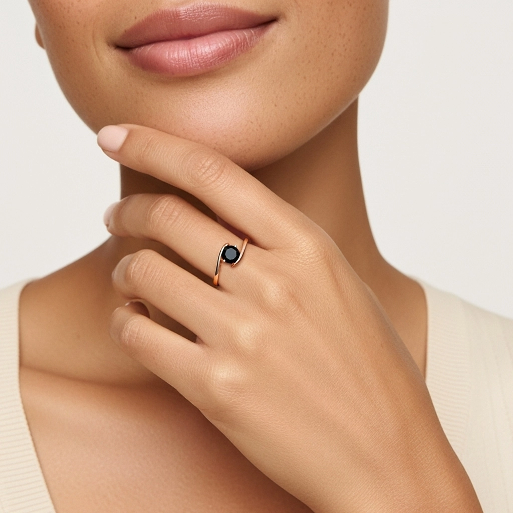 1.00ct Cubic Zirconia Engagement Ring 925 Sterling Silver