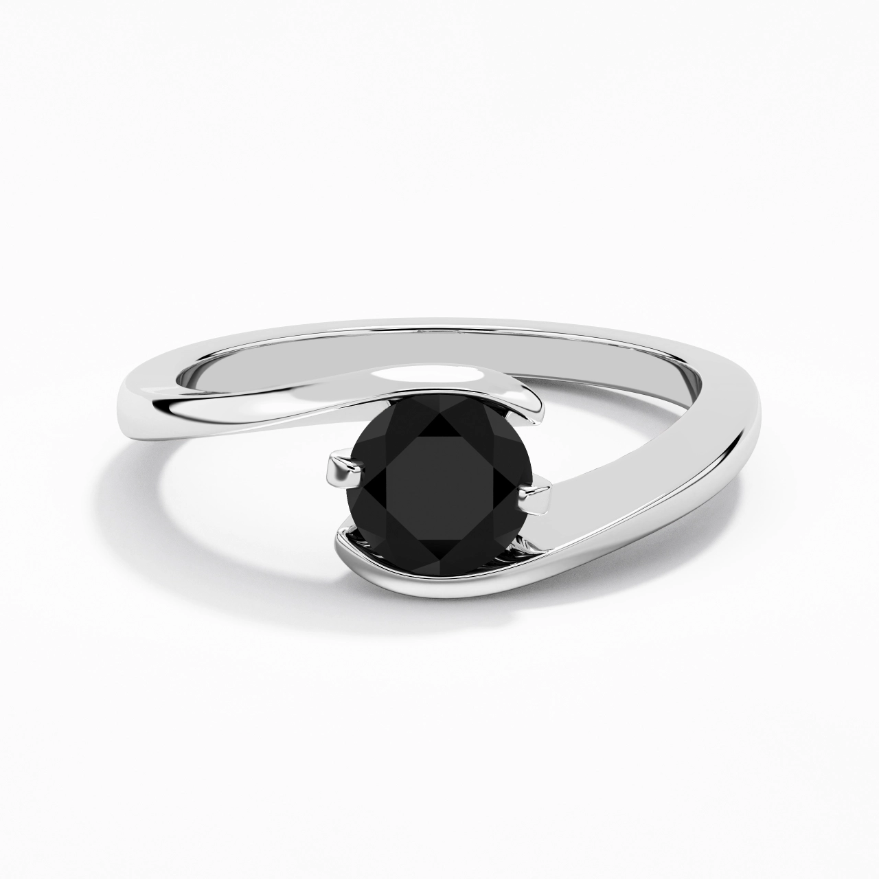 1.00ct Cubic Zirconia Engagement Ring 925 Sterling Silver