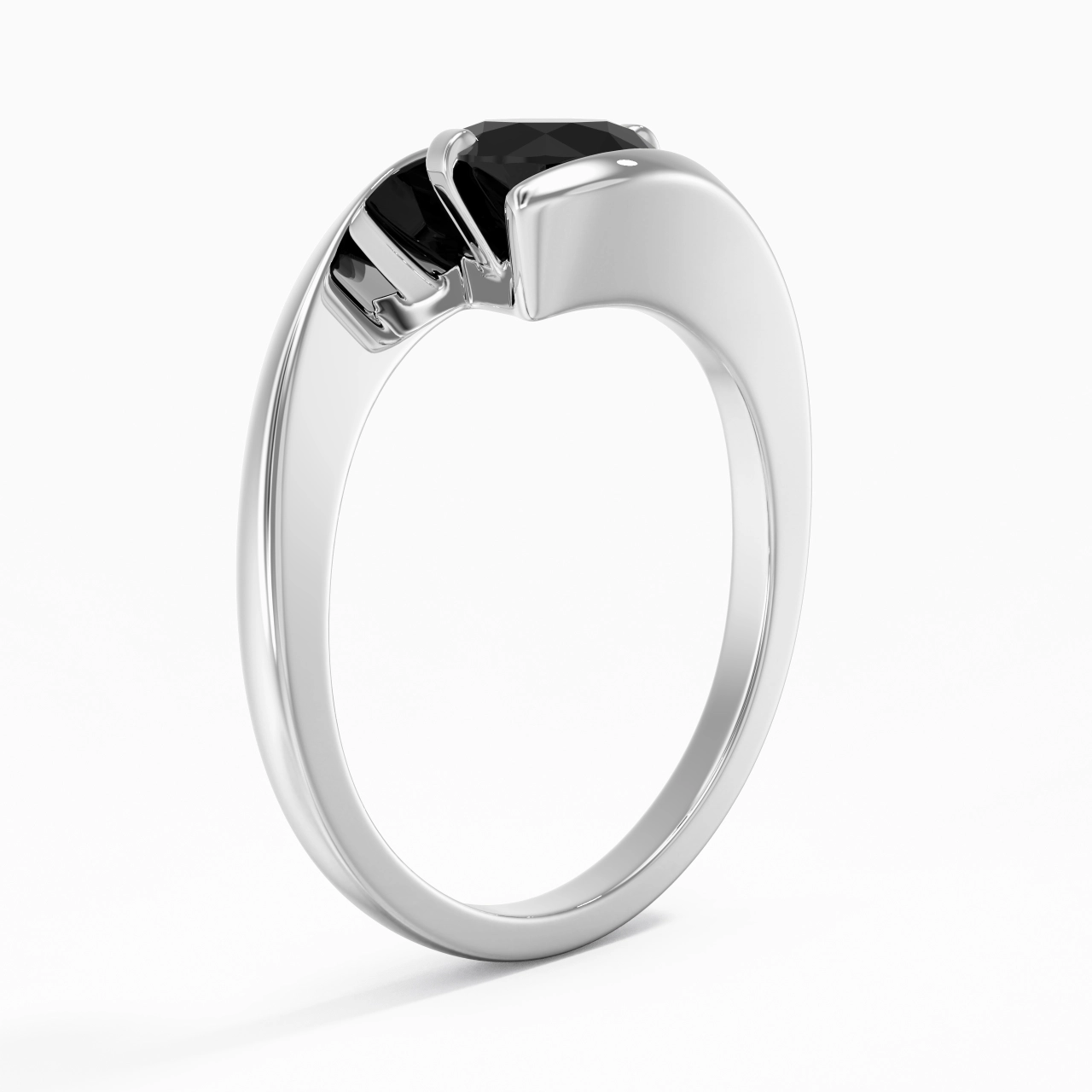 1.00ct Cubic Zirconia Engagement Ring 925 Sterling Silver