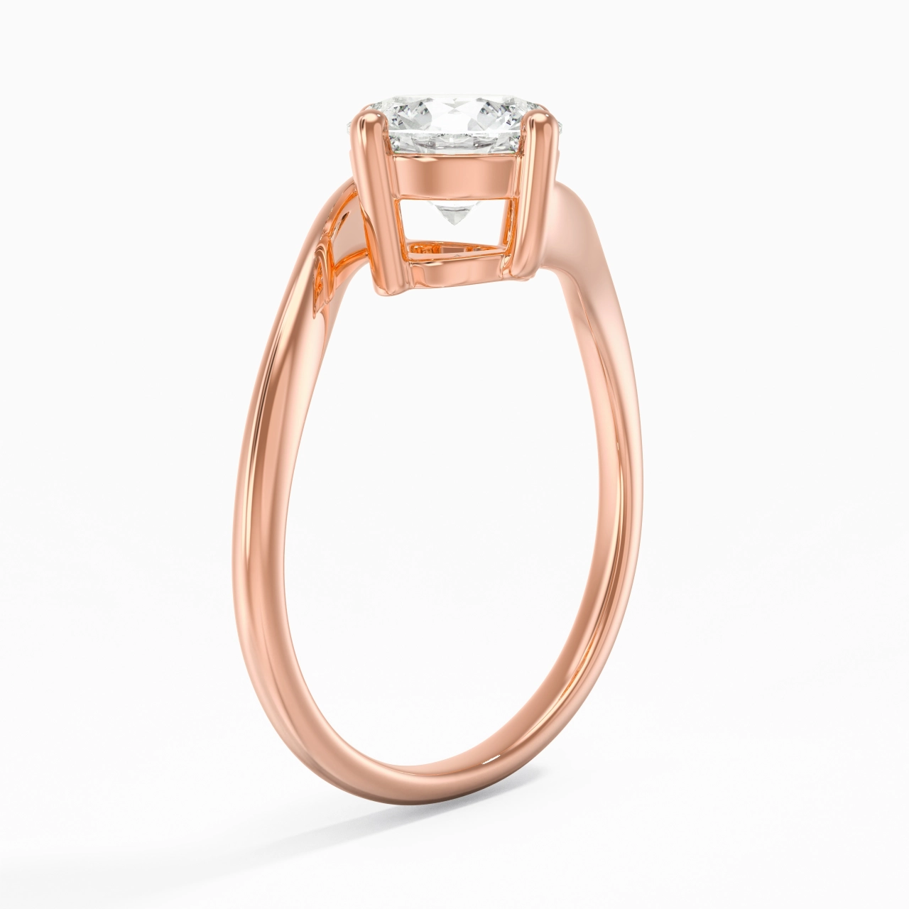 Solitaire Est Ouest Bague de fiançailles 1.50ct Moissanite