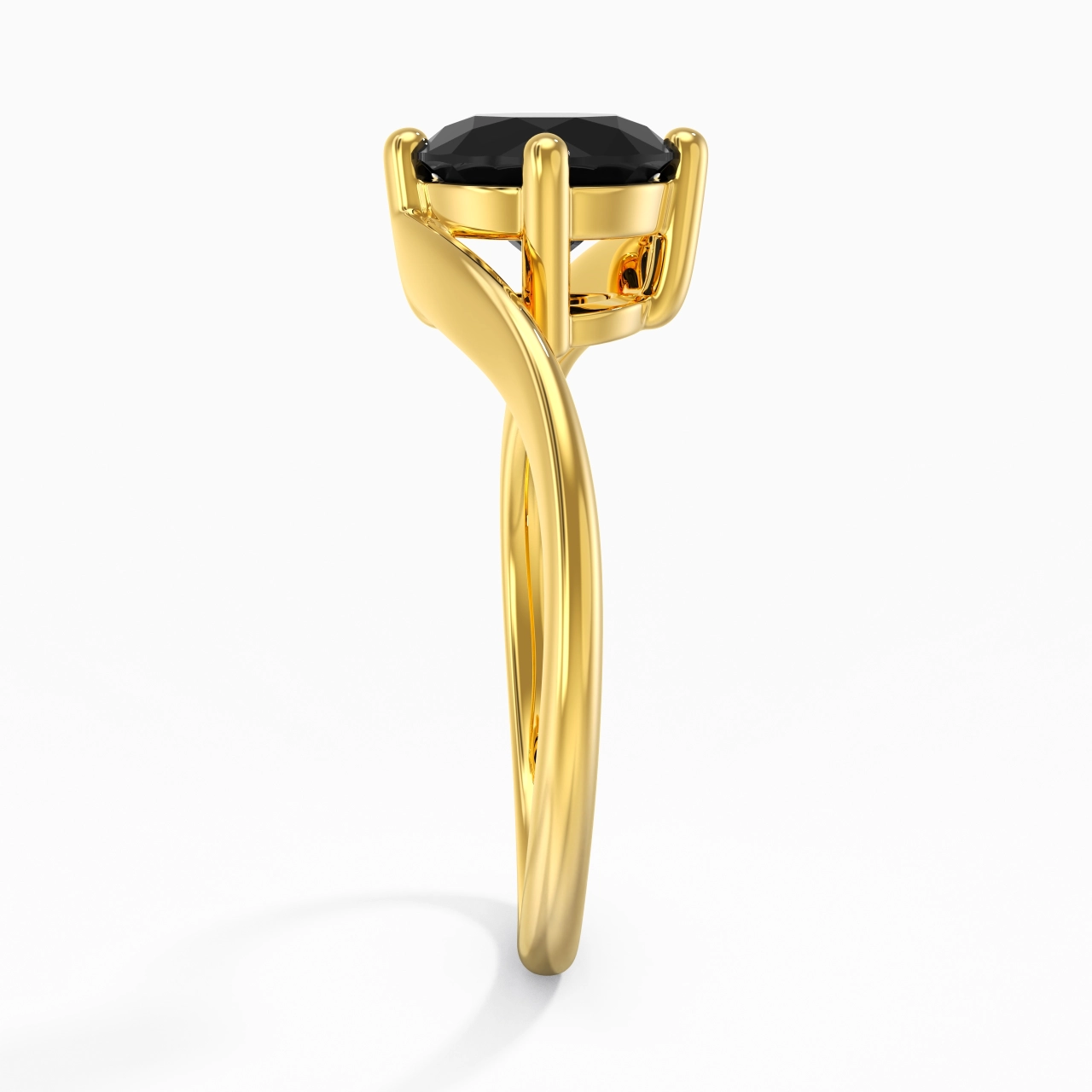 Solitaire Est Ouest Bague de fiançailles 1.50ct Zircon cubique