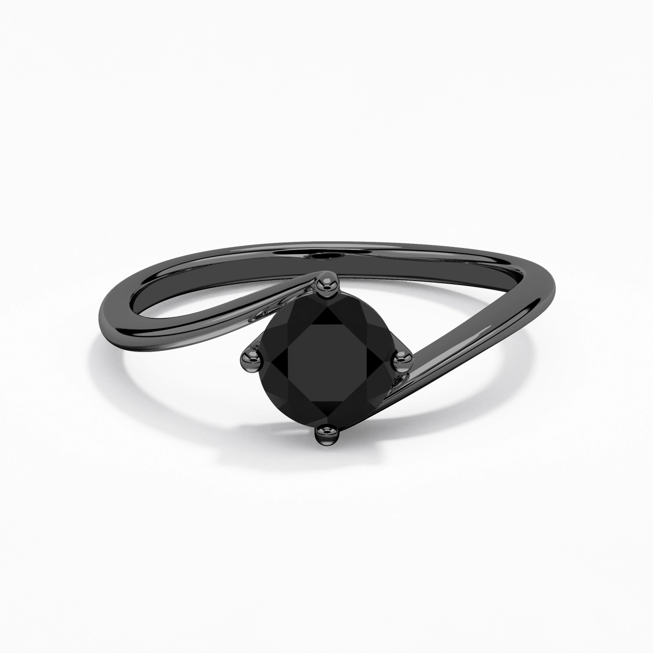 Solitaire Est Ouest Bague de fiançailles 1.00ct Zircon cubique
