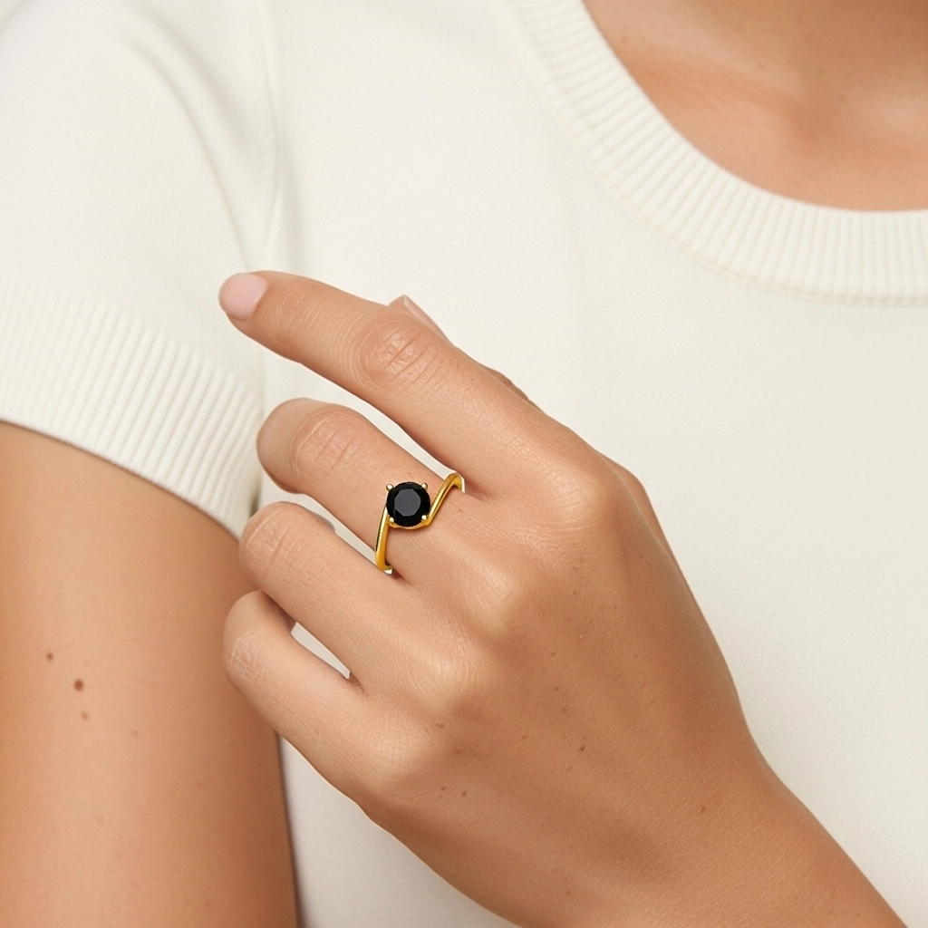 Solitaire East West Engagement Ring 1.00ct Cubic Zirconia