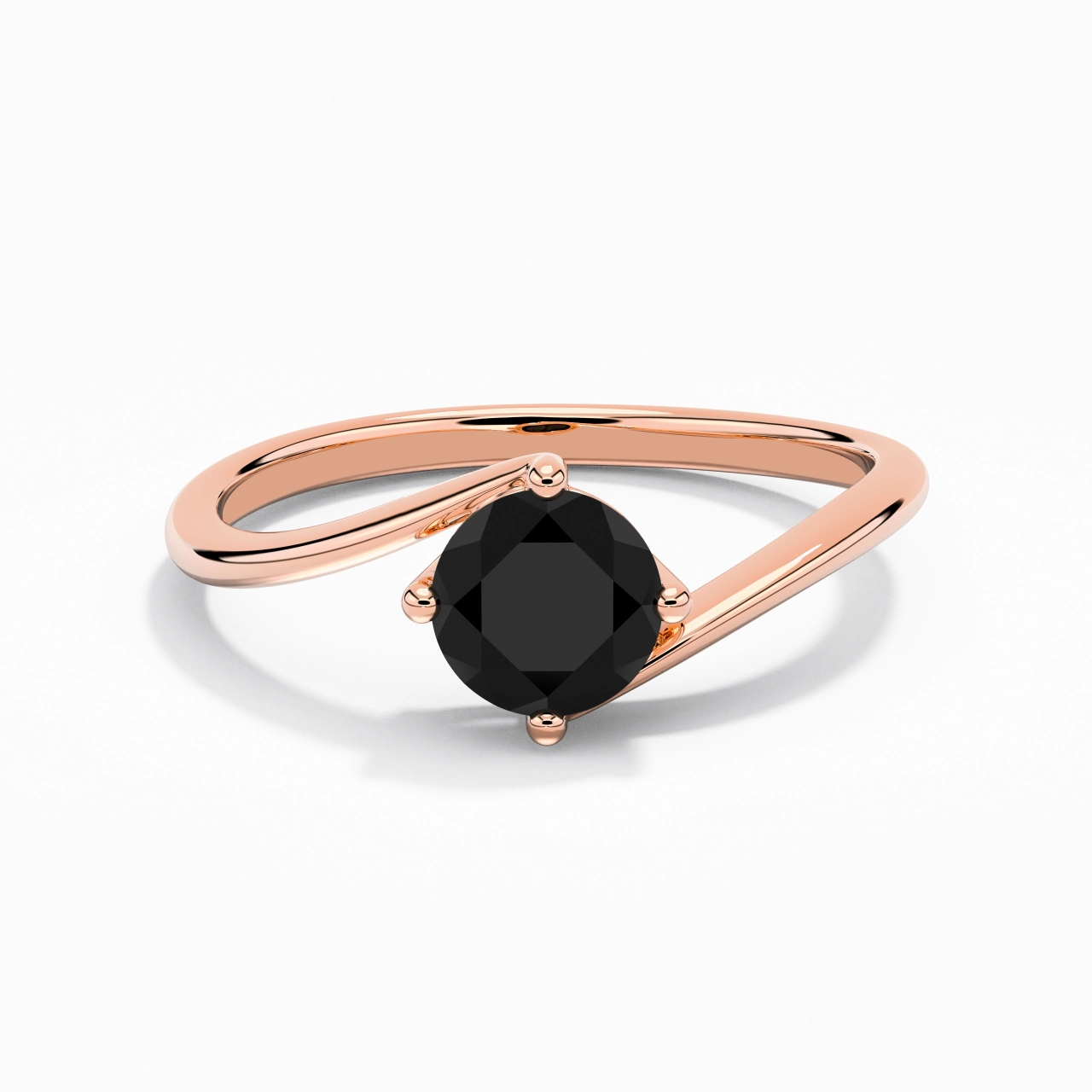 Solitaire Est Ouest Bague de fiançailles 1.00ct Zircon cubique