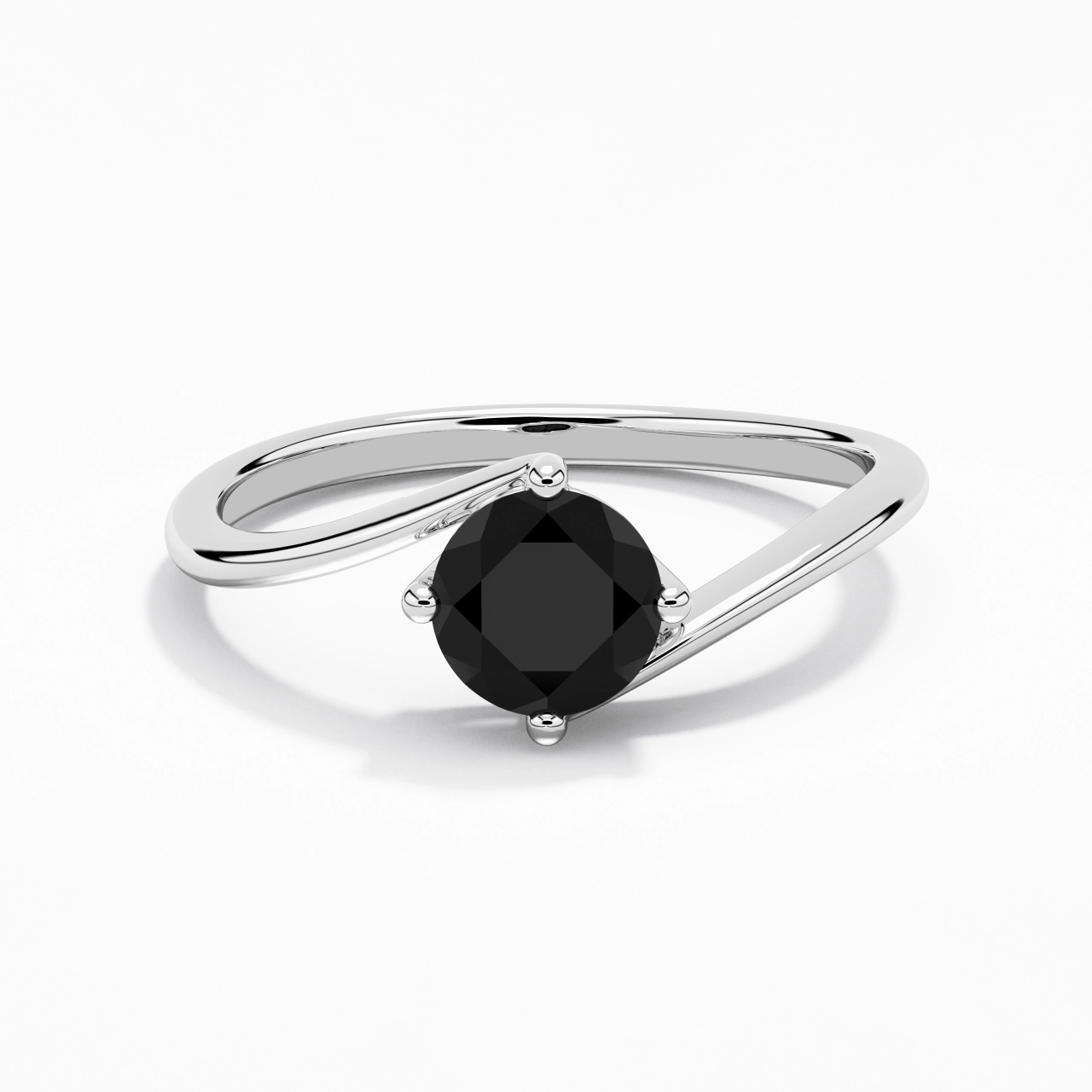 Solitaire Est Ouest Bague de fiançailles 1.00ct Zircon cubique
