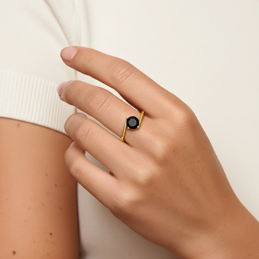 Solitaire East West Engagement Ring 1.00ct Cubic Zirconia