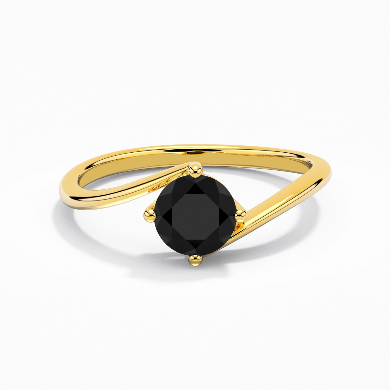 Solitaire Est Ouest Bague de fiançailles 1.00ct Zircon cubique