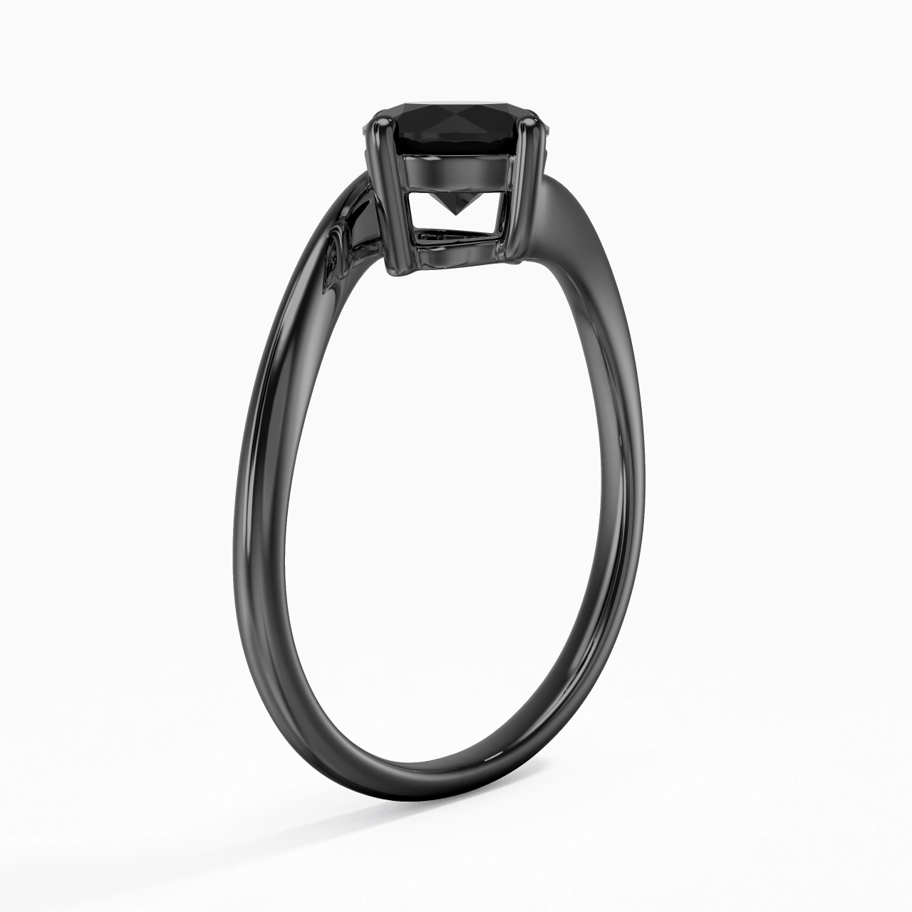 Solitaire Est Ouest Bague de fiançailles 1.00ct Zircon cubique