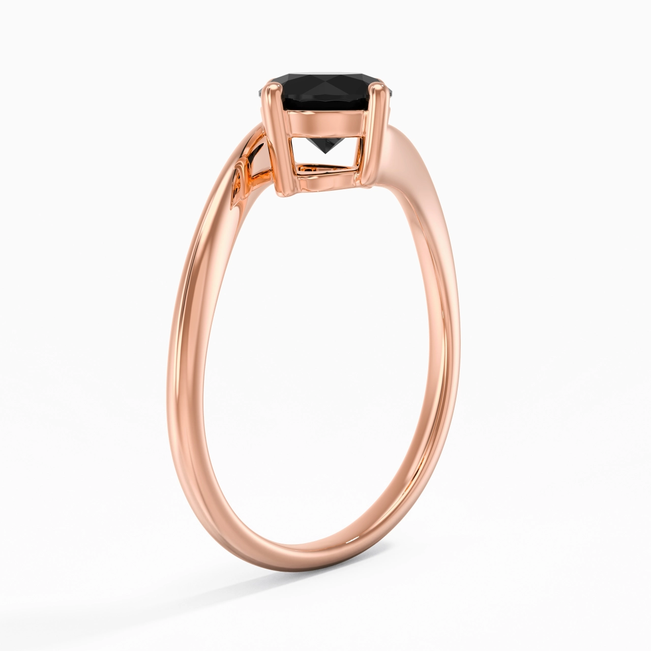 Solitaire Est Ouest Bague de fiançailles 1.00ct Zircon cubique