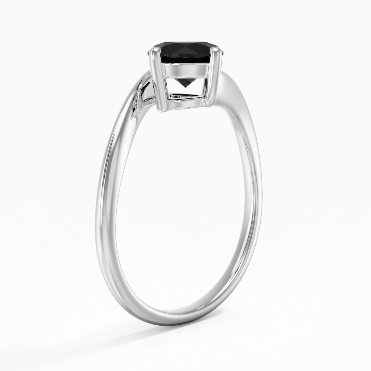 Solitaire Est Ouest Bague de fiançailles 1.00ct Zircon cubique