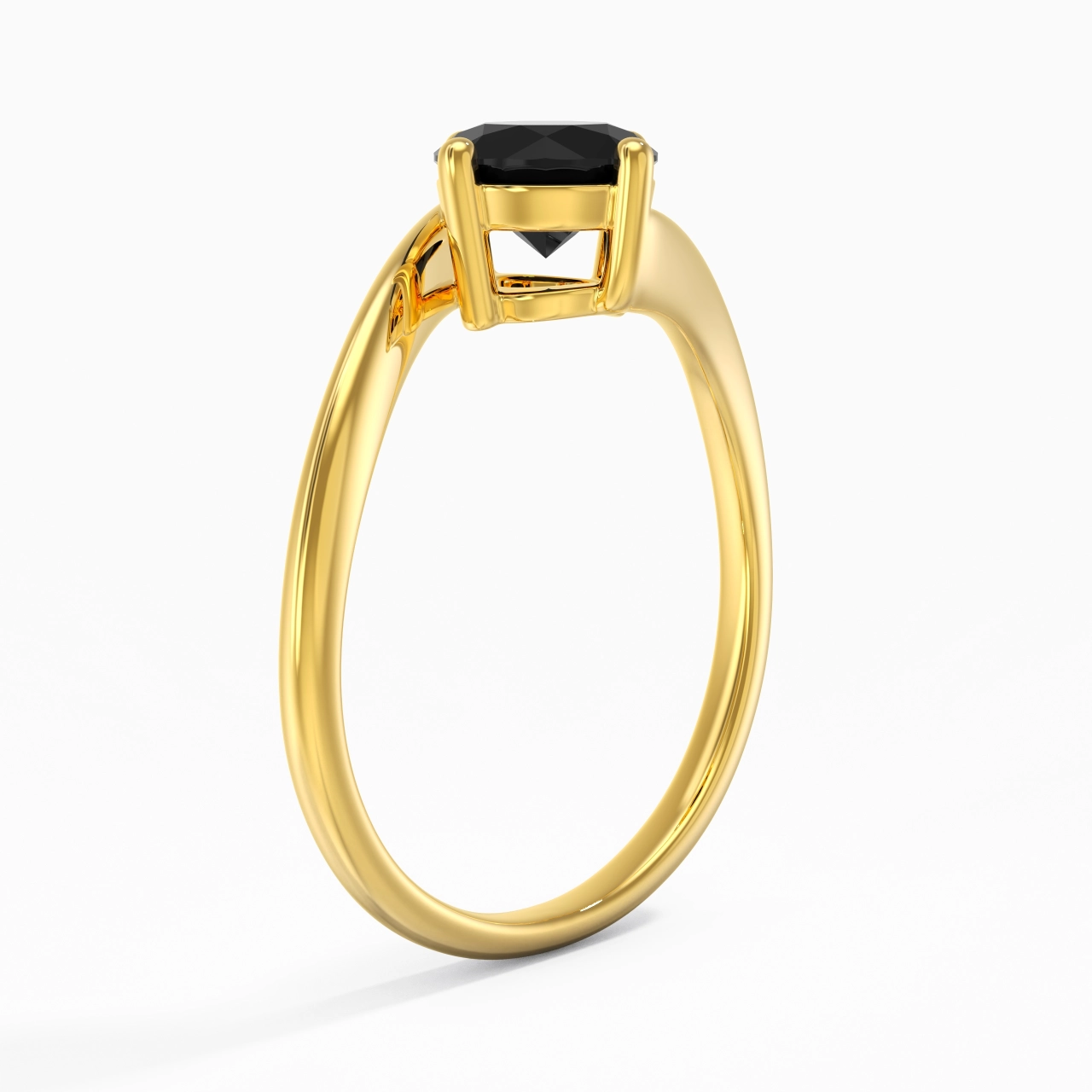 Solitaire Est Ouest Bague de fiançailles 1.00ct Zircon cubique