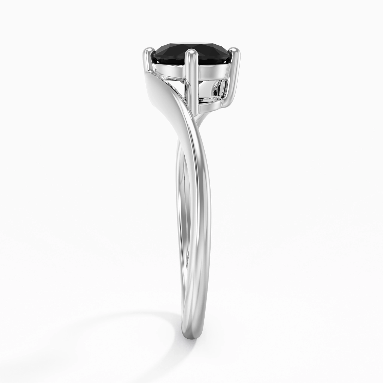 Solitaire East West Engagement Ring 1.00ct Cubic Zirconia