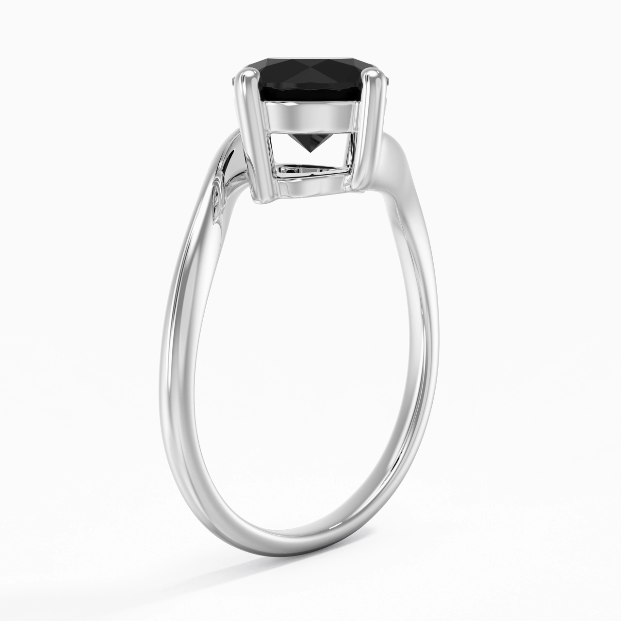 Solitaire Est Ouest Bague de fiançailles 2.00ct Zircon cubique