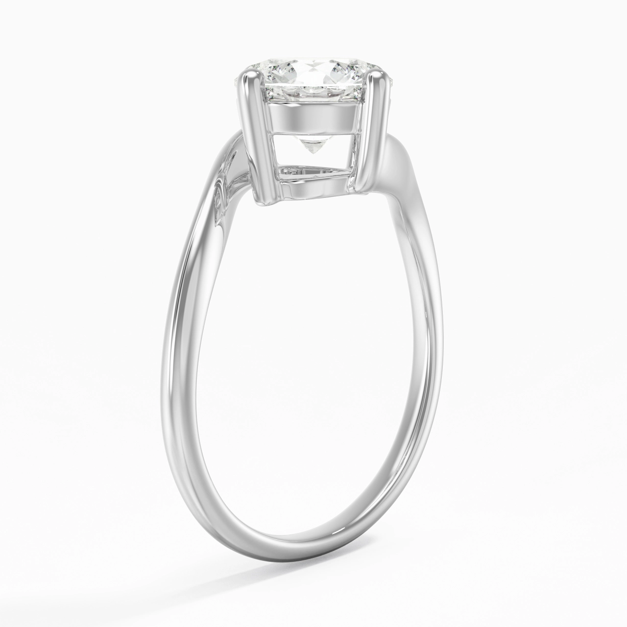 Solitaire Est Ouest Bague de fiançailles 2.00ct Moissanite