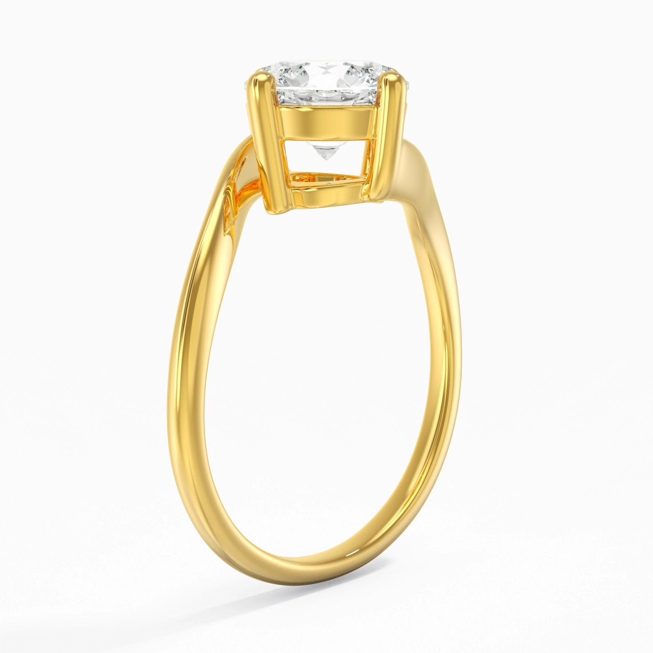 Solitaire Est Ouest Bague de fiançailles 2.00ct Moissanite