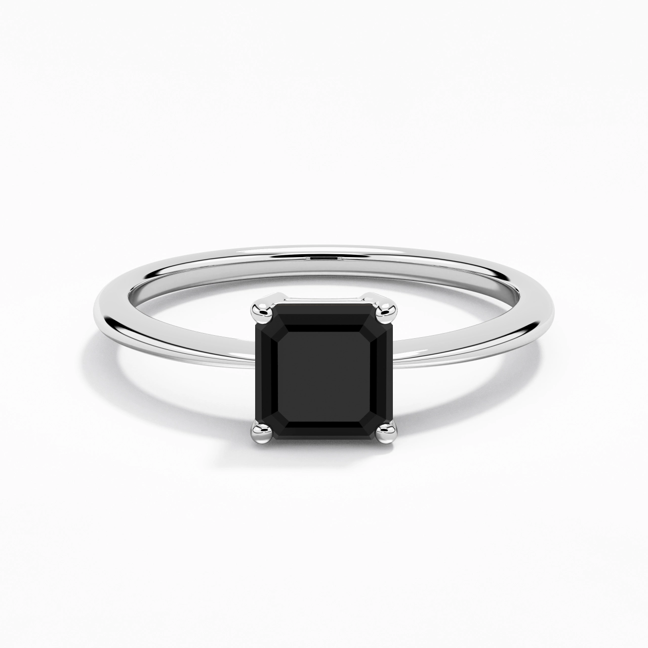 Argent sterling 925 Zircon cubique Bague de fiançailles