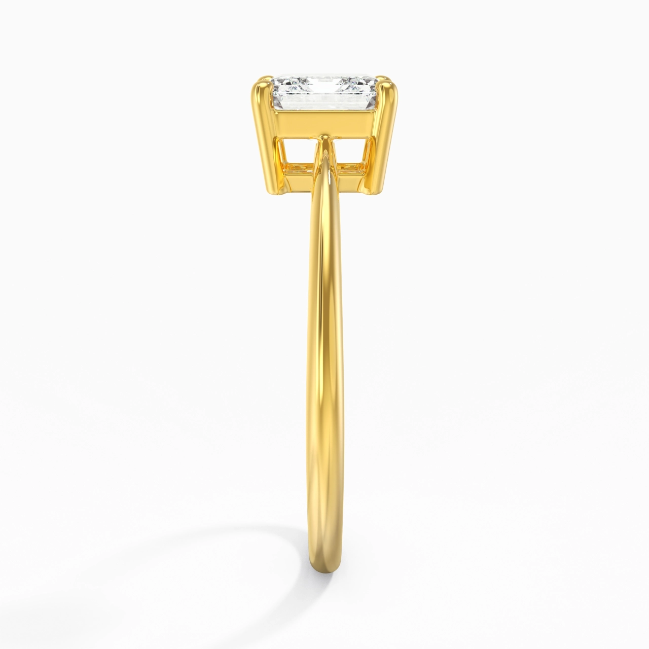 925 Sterling Silver Moissanite Engagement Ring