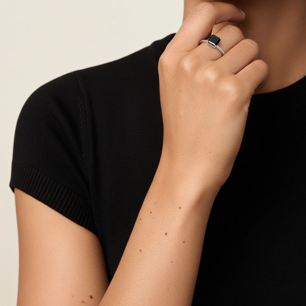 925 Sterling Silver Cubic Zirconia Engagement Ring