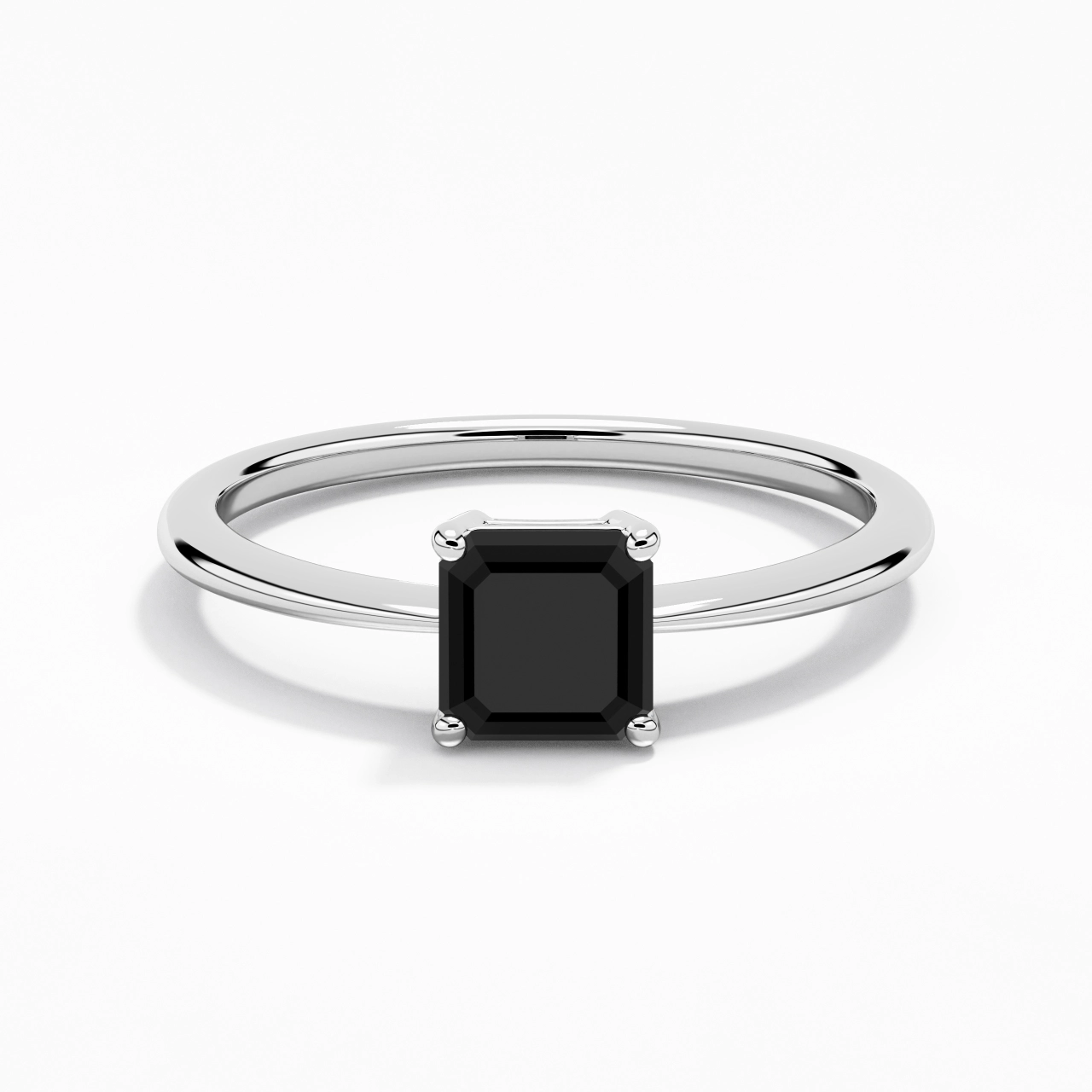 Argent sterling 925 Zircon cubique Bague de fiançailles
