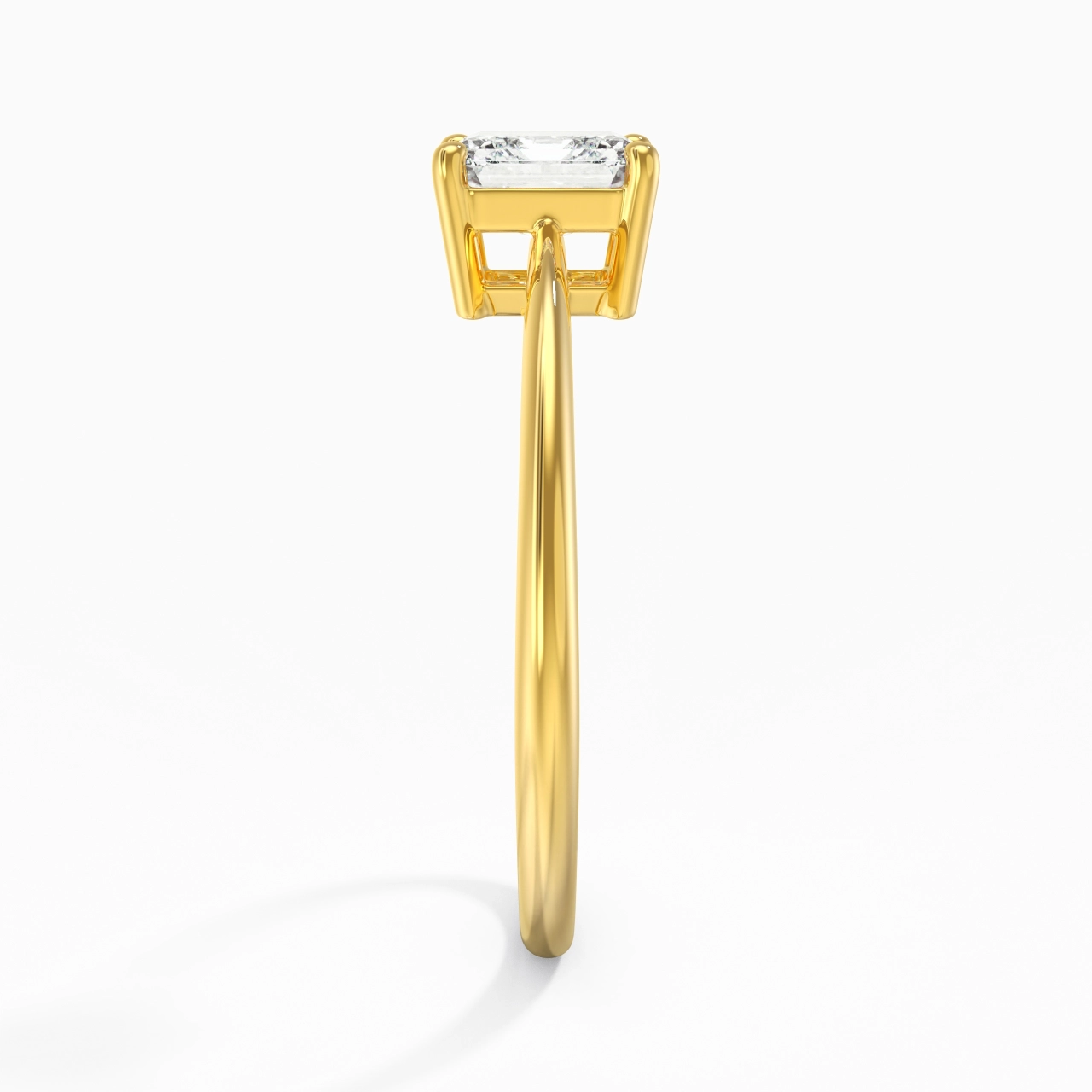 925 Sterling Silver Moissanite Engagement Ring