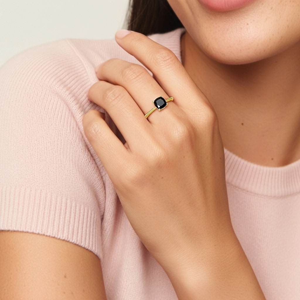 925 Sterling Silver Cubic Zirconia Engagement Ring