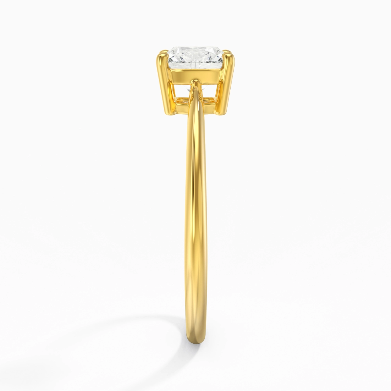 925 Sterling Silver Moissanite Engagement Ring