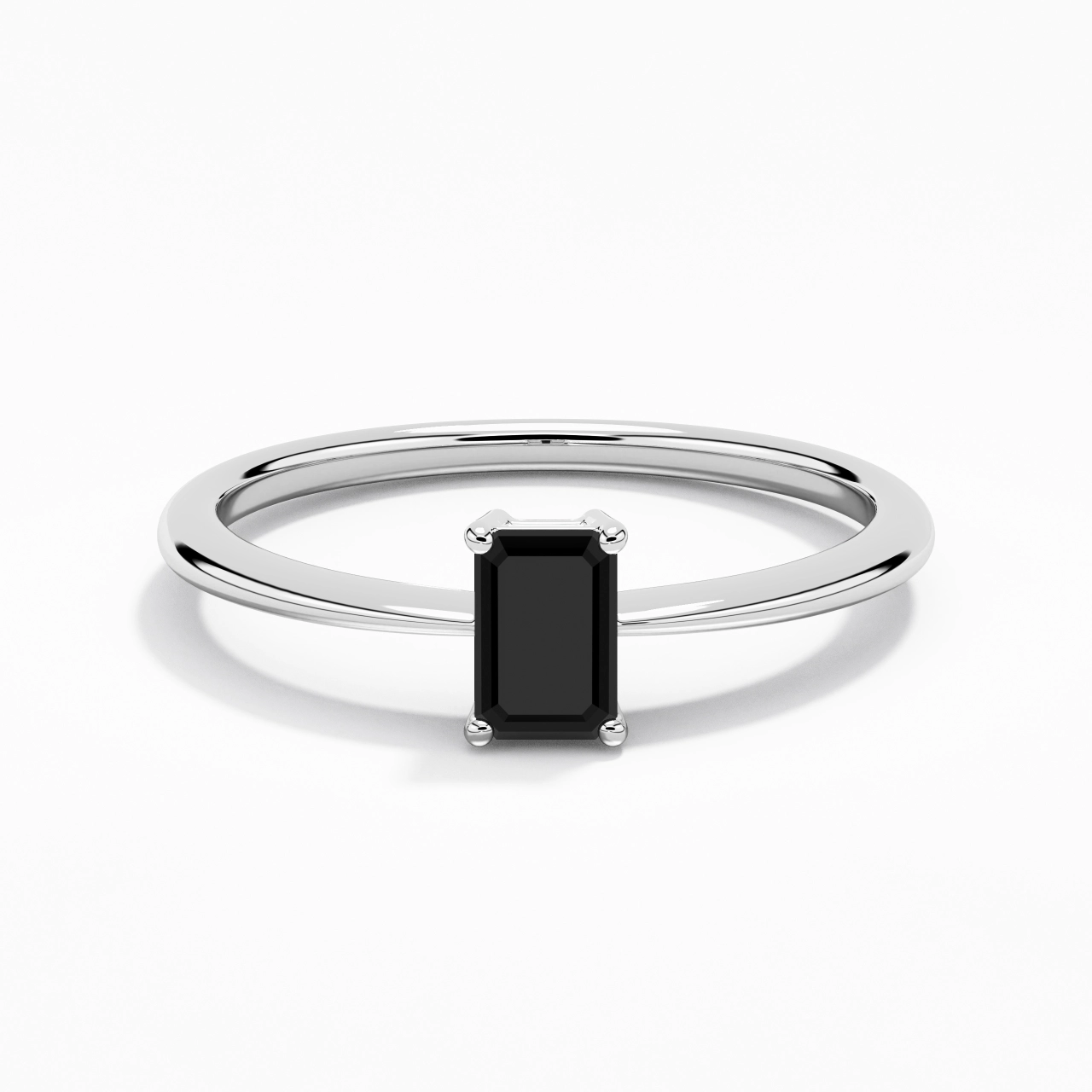 Argent sterling 925 Zircon cubique Bague de fiançailles