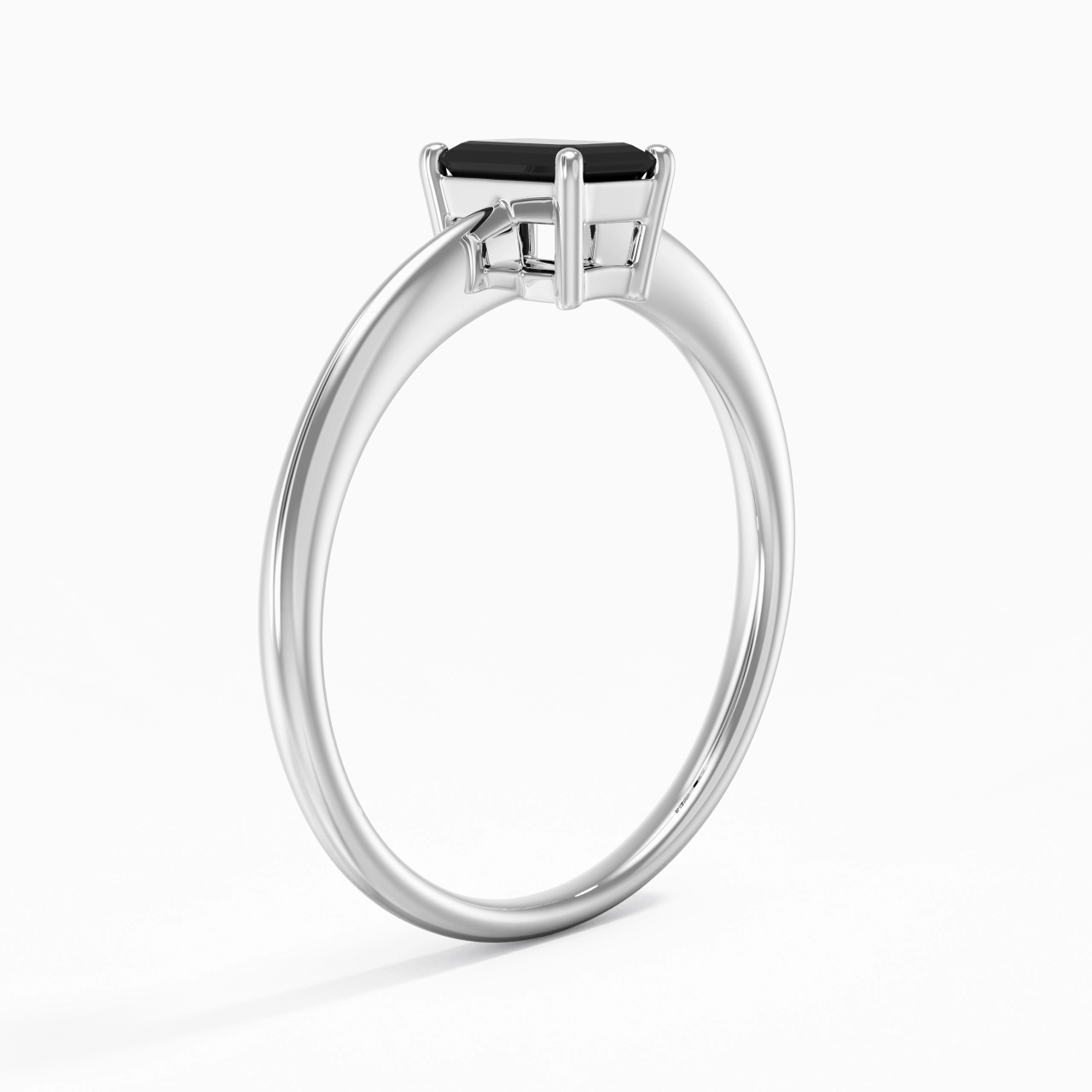 Argent sterling 925 Zircon cubique Bague de fiançailles