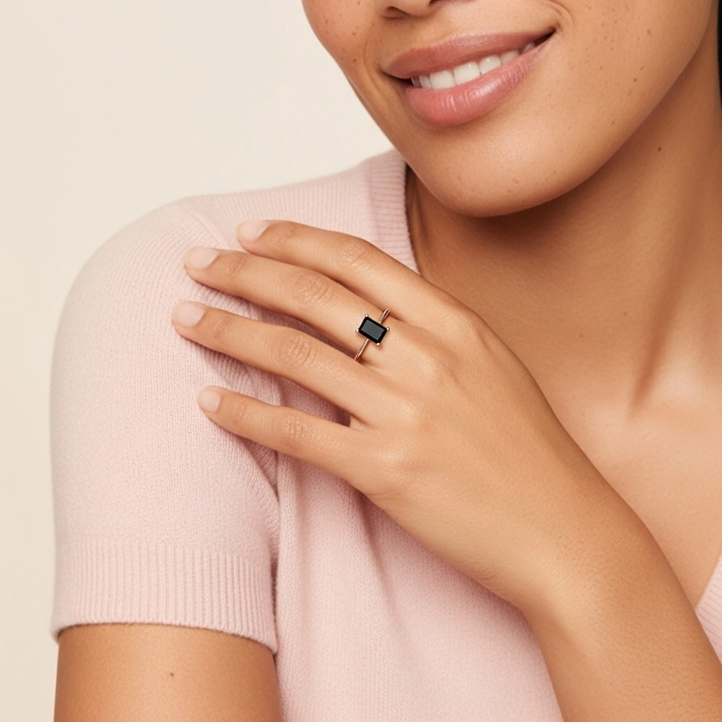 925 Sterling Silver Cubic Zirconia Engagement Ring