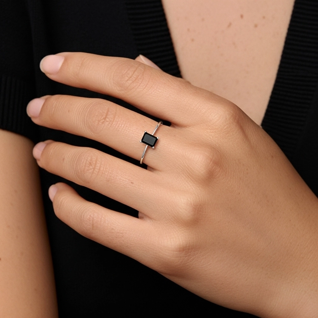 925 Sterling Silver Cubic Zirconia Engagement Ring