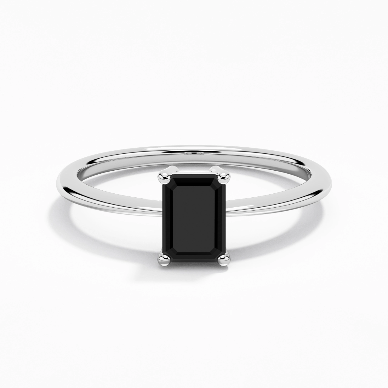 Argent sterling 925 Zircon cubique Bague de fiançailles