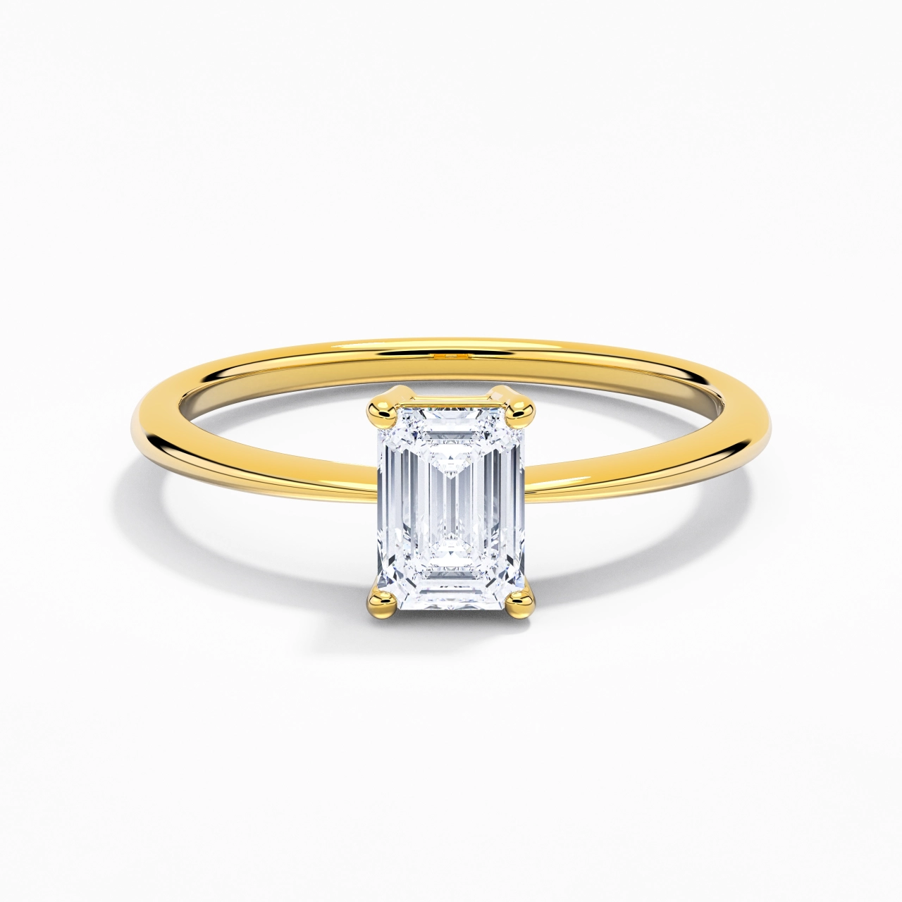 925 Sterling Silver Moissanite Engagement Ring