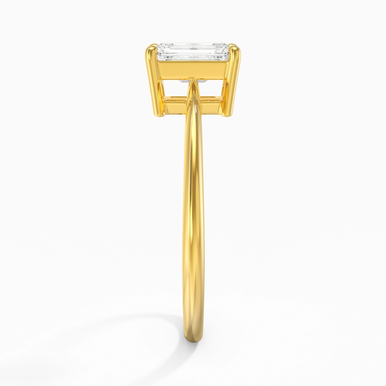 925 Sterling Silver Moissanite Engagement Ring