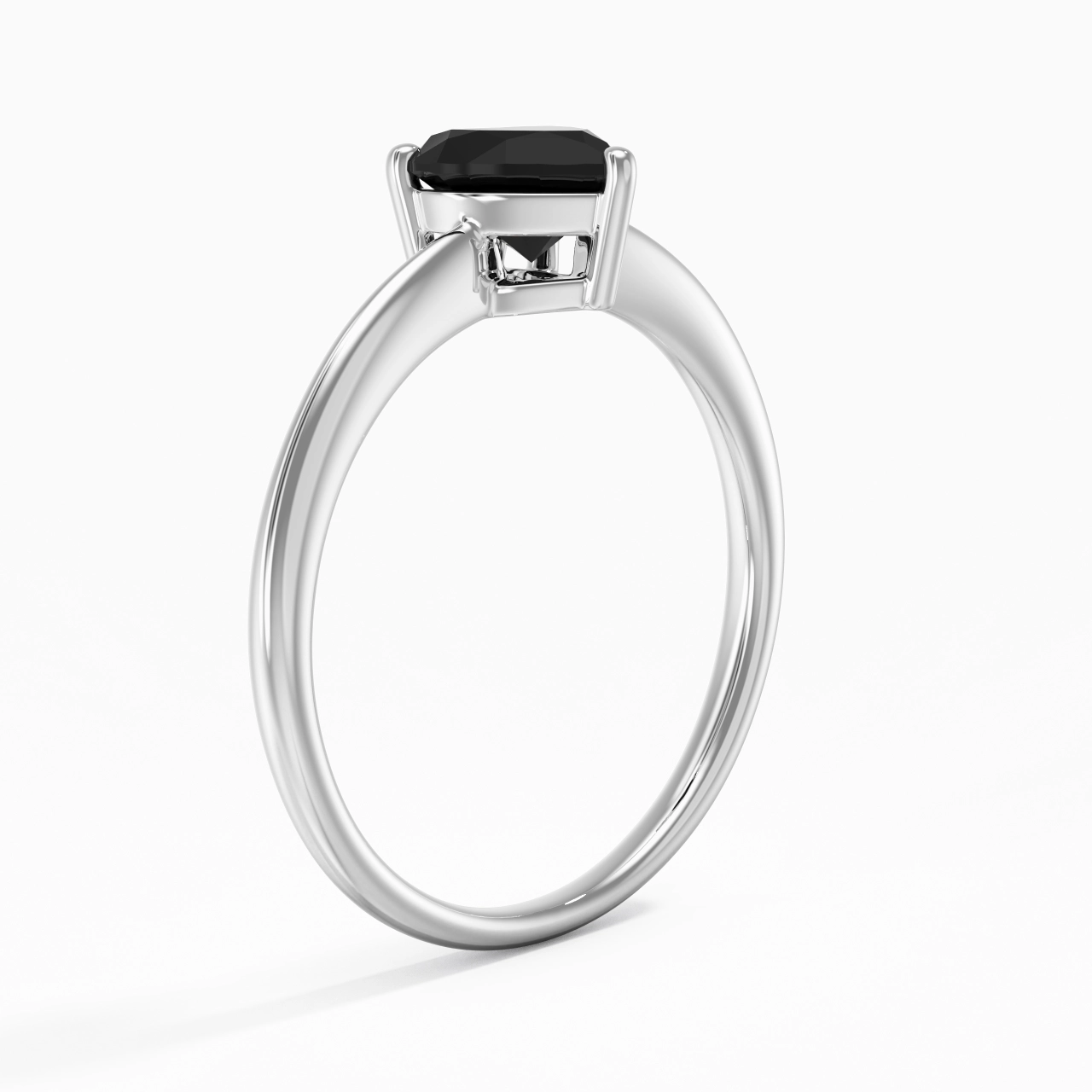 Argent sterling 925 Zircon cubique Bague de fiançailles