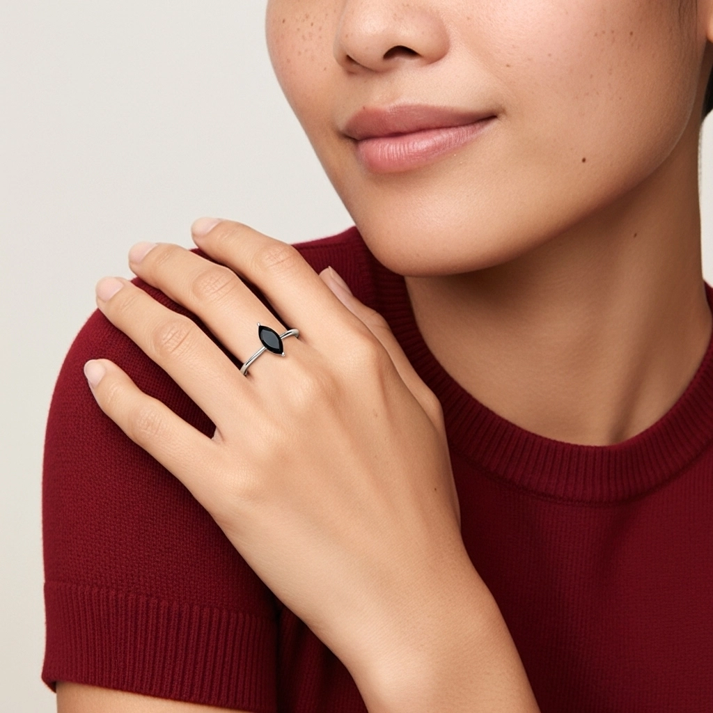 925 Sterling Silver Cubic Zirconia Engagement Ring