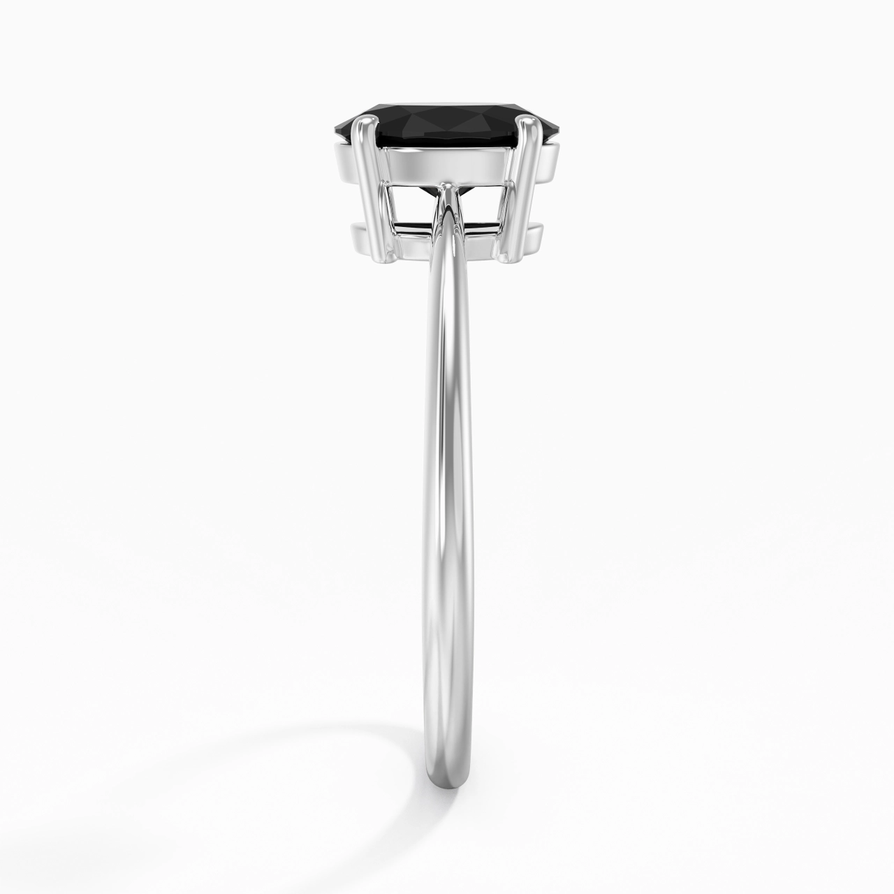 925 Sterling Silver Cubic Zirconia Engagement Ring