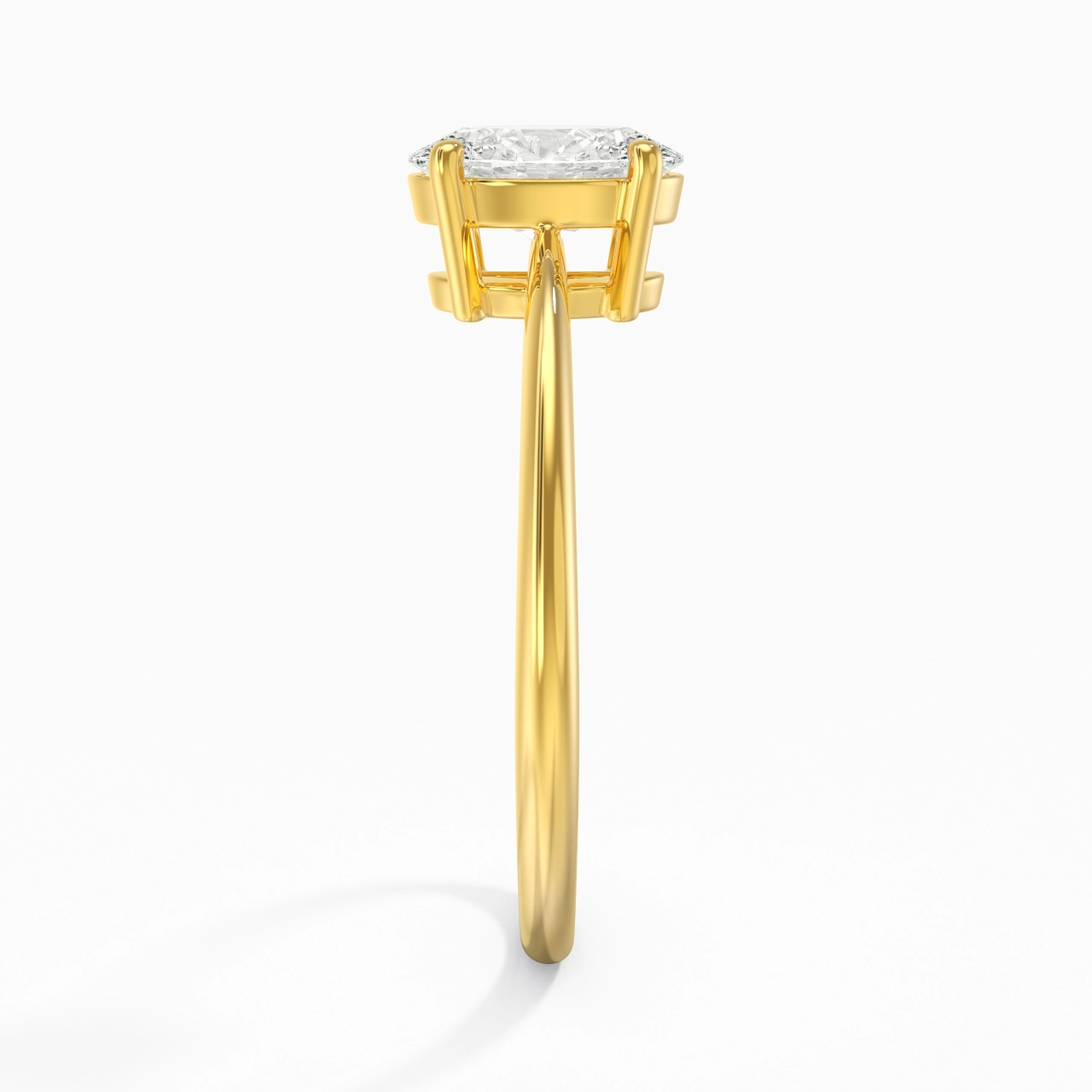 925 Sterling Silver Moissanite Engagement Ring