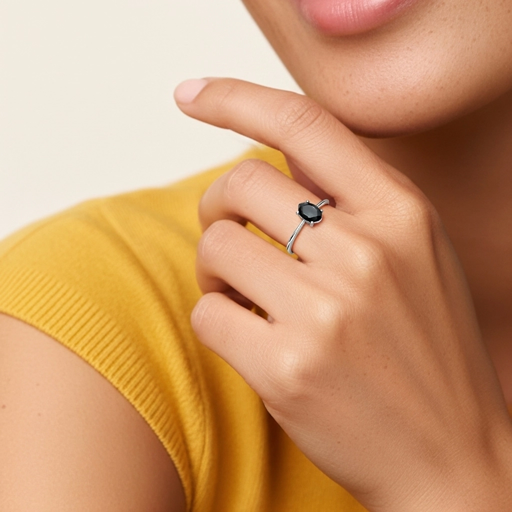 925 Sterling Silver Cubic Zirconia Engagement Ring