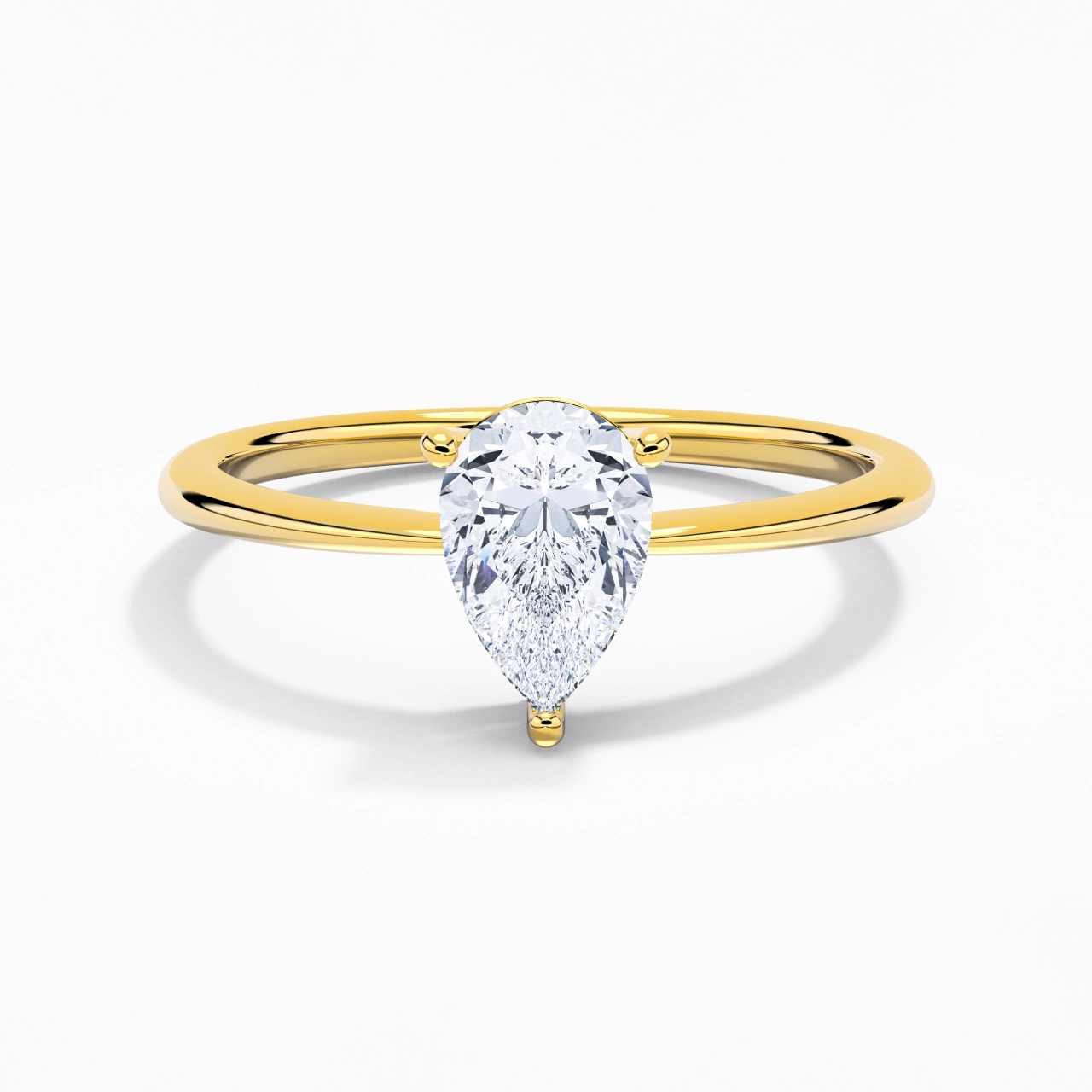 925 Sterling Silver Moissanite Engagement Ring