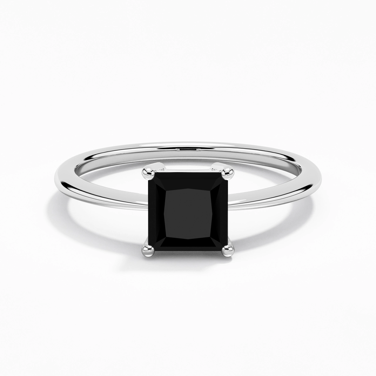 Argent sterling 925 Zircon cubique Bague de fiançailles