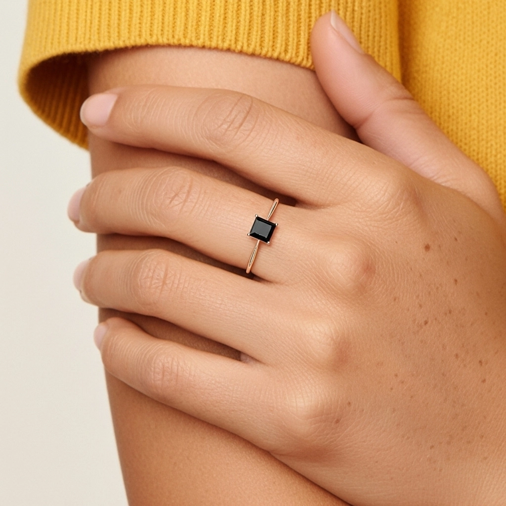 925 Sterling Silver Cubic Zirconia Engagement Ring