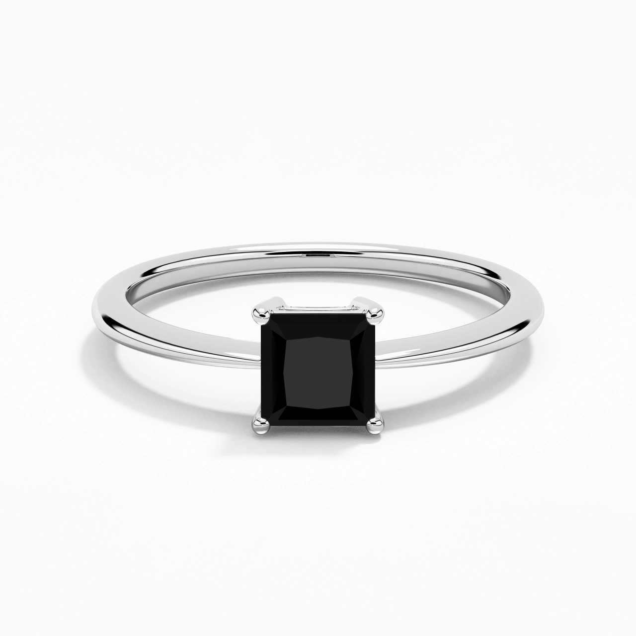 Argent sterling 925 Zircon cubique Bague de fiançailles