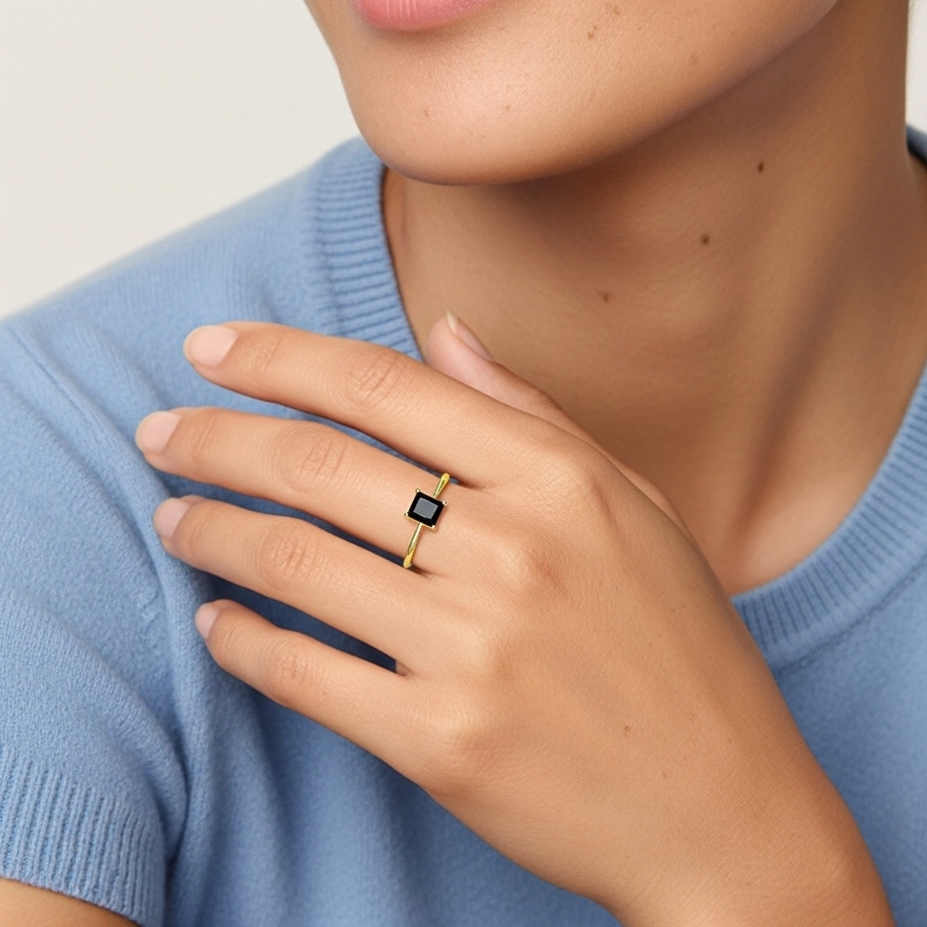 925 Sterling Silver Cubic Zirconia Engagement Ring