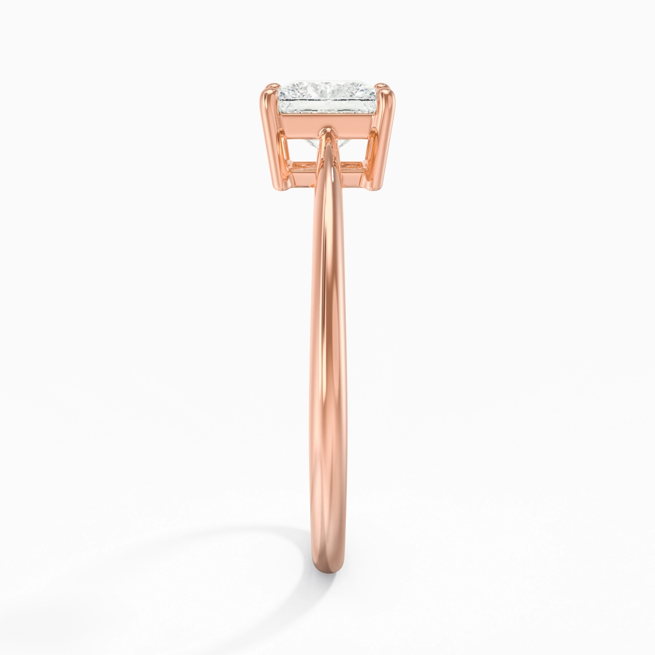 925 Sterling Silver Moissanite Engagement Ring