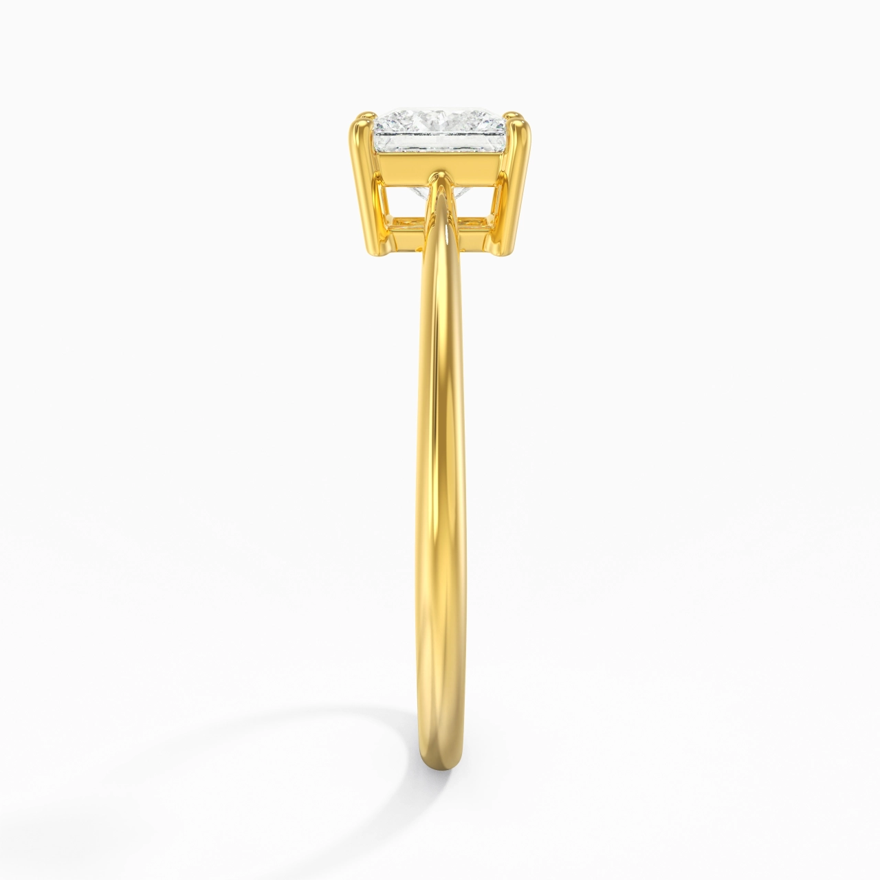 925 Sterling Silver Moissanite Engagement Ring